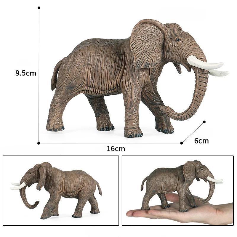 Детская имитация зверя, модель животного, игрушки, хобби, фигурки, лев, тигр, слон, коллекция украшений, животные, детская игра