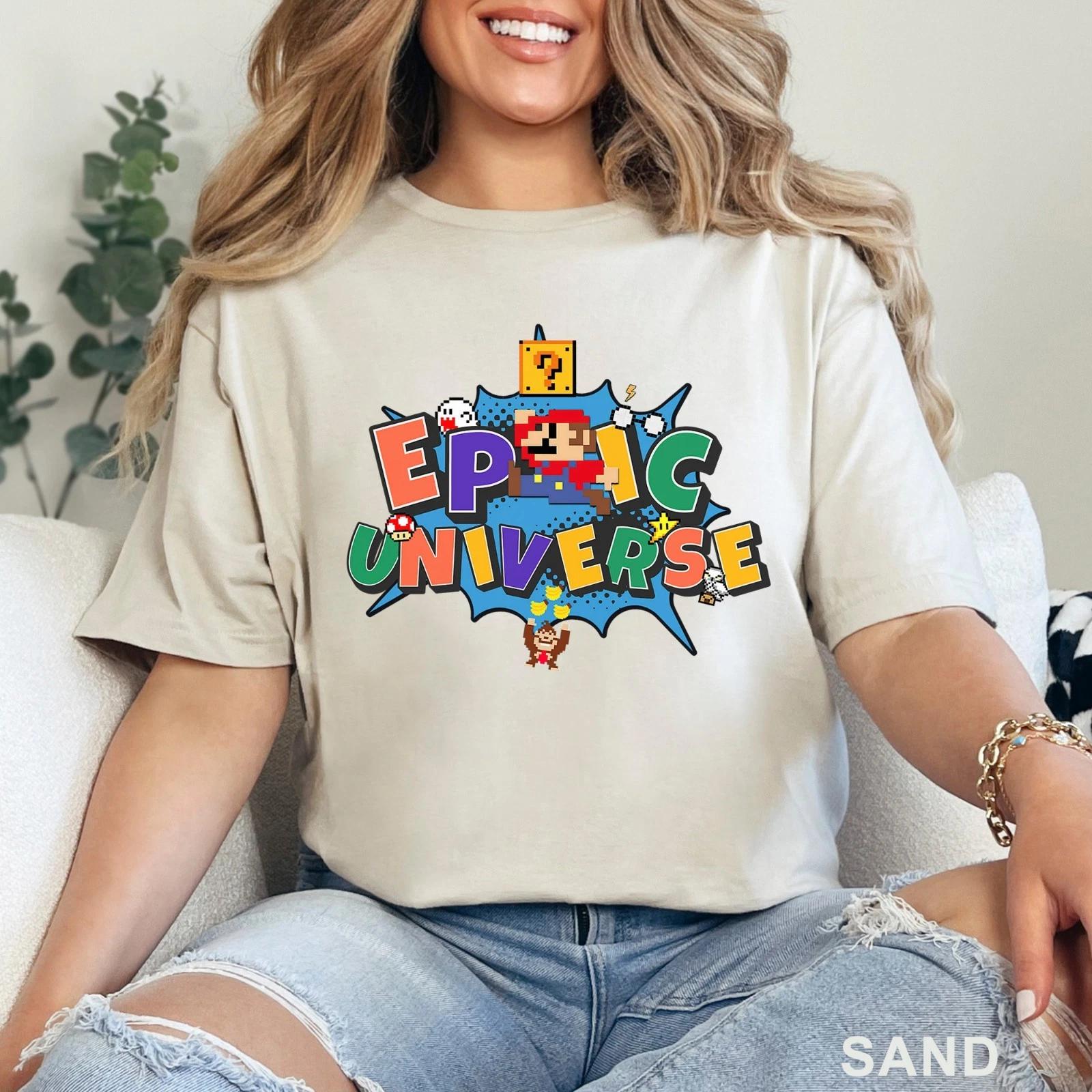 Epic Universe Mario Land Shirt, Super Nintendo World Shirt, Universal, 203449 M