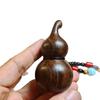 Natural Agarwood Mini Gourd Pendant Hand Carved Vintage Wooden Jewelry for Women Men Spiritual Gift Figurines Accessories