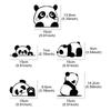 Funny Cute Panda Sticker Car Body Side Decor Decal Motorcycle Vinyl Waterproof Decoration Cover Auto DIY Para Tuning Accessories