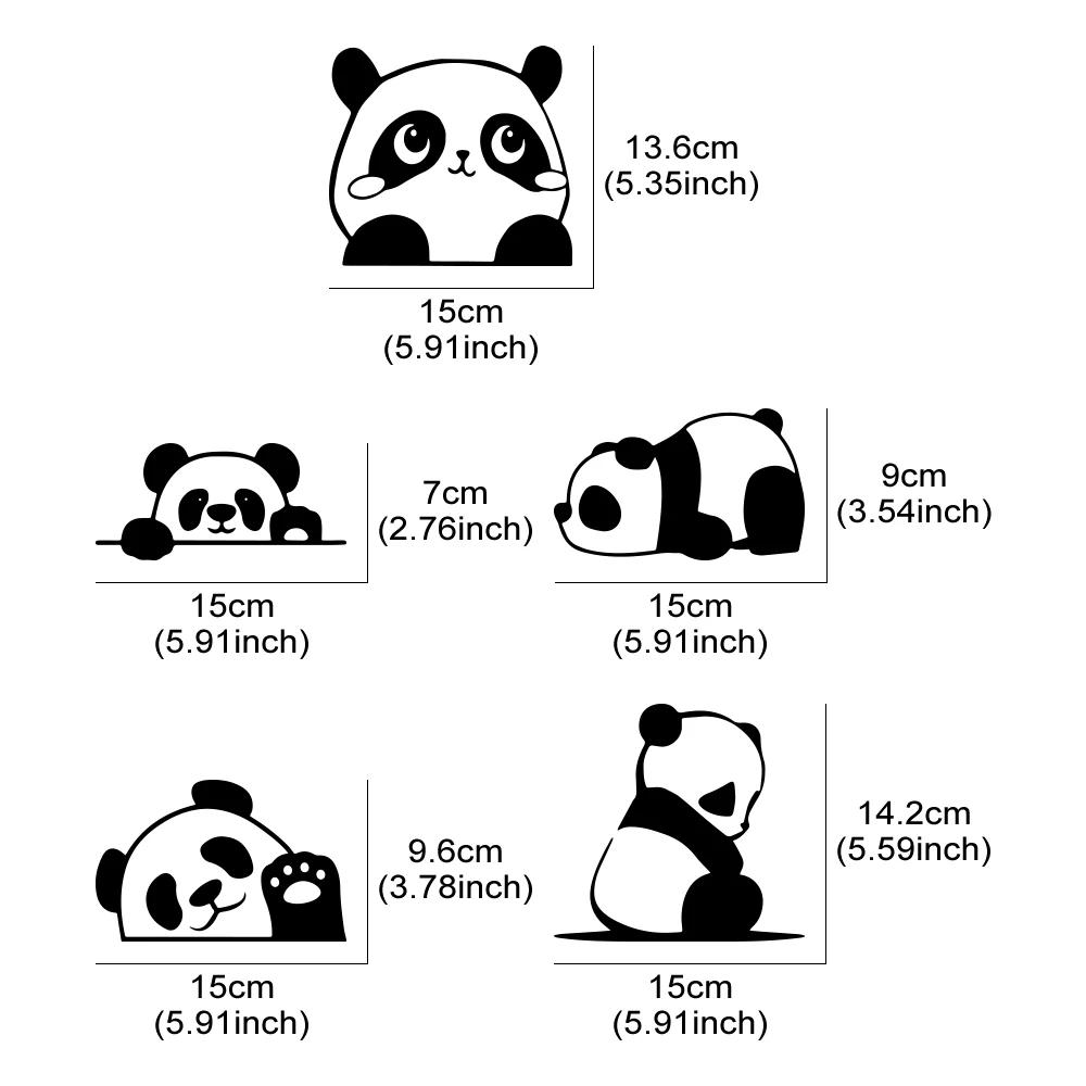 Funny Cute Panda Sticker Car Body Side Decor Decal Motorcycle Vinyl Waterproof Decoration Cover Auto DIY Para Tuning Accessories
