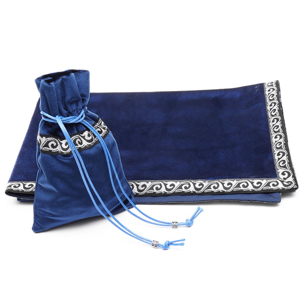 miraculocy Altar Tarot Table Cloth Soft Washable Divination Wicca Plush Cloth With Tarot Pouch For Tarot Divination And Daily Household Use