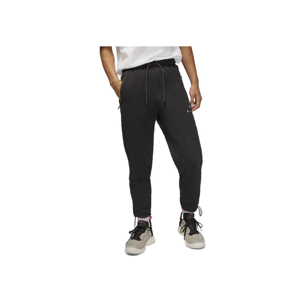 Jordan FW22 Letter Print Drawstring Wool Joggers Men Bottoms Black DQ8089-010