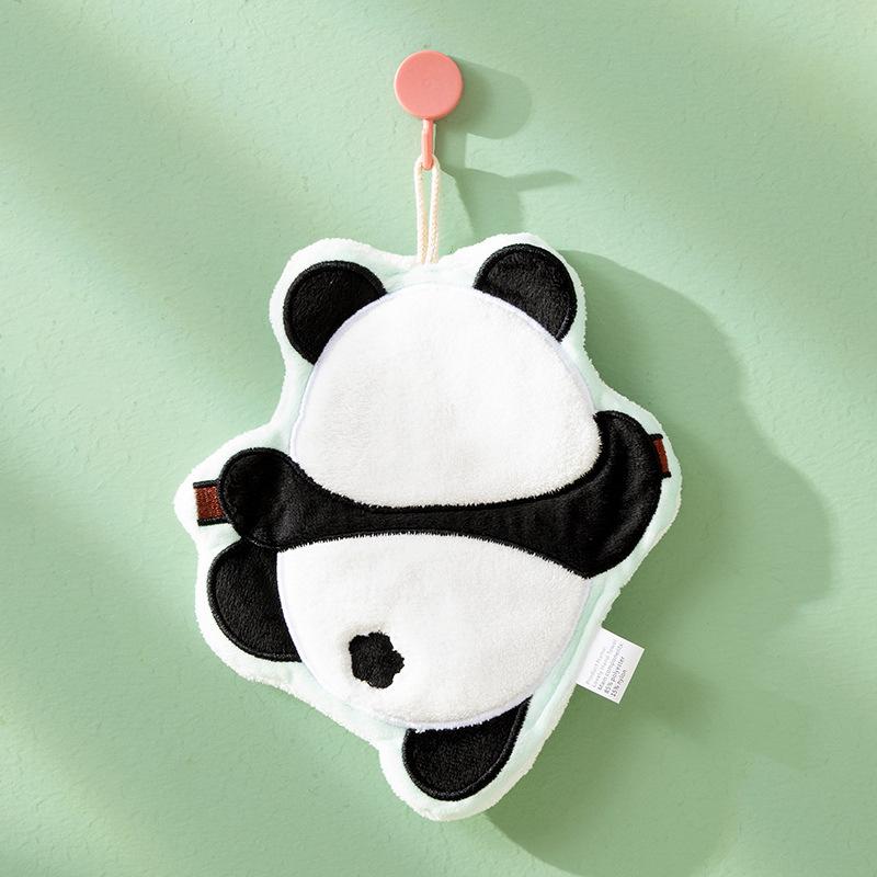 Cartoon Hanging Absorbent Hand Towel - Lint-Free for Bathroom & Kitchen