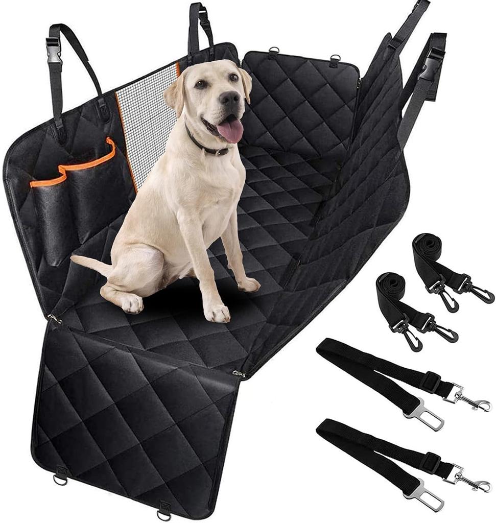 Dog Car Seat Covers for Trucks, Cars, and SUVs - Waterproof Back Seat Protection for Dog Travel - Puppy Essentials
