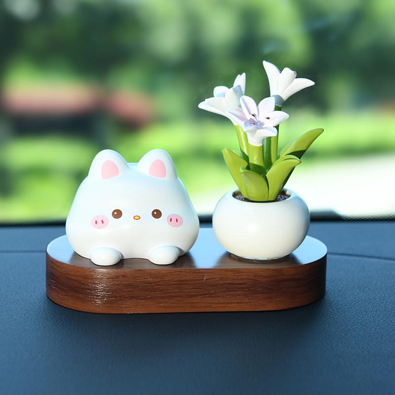 Decoração de Carro com Flor de Resina com Design Criativo para Meninas Casa Escritório Presente
