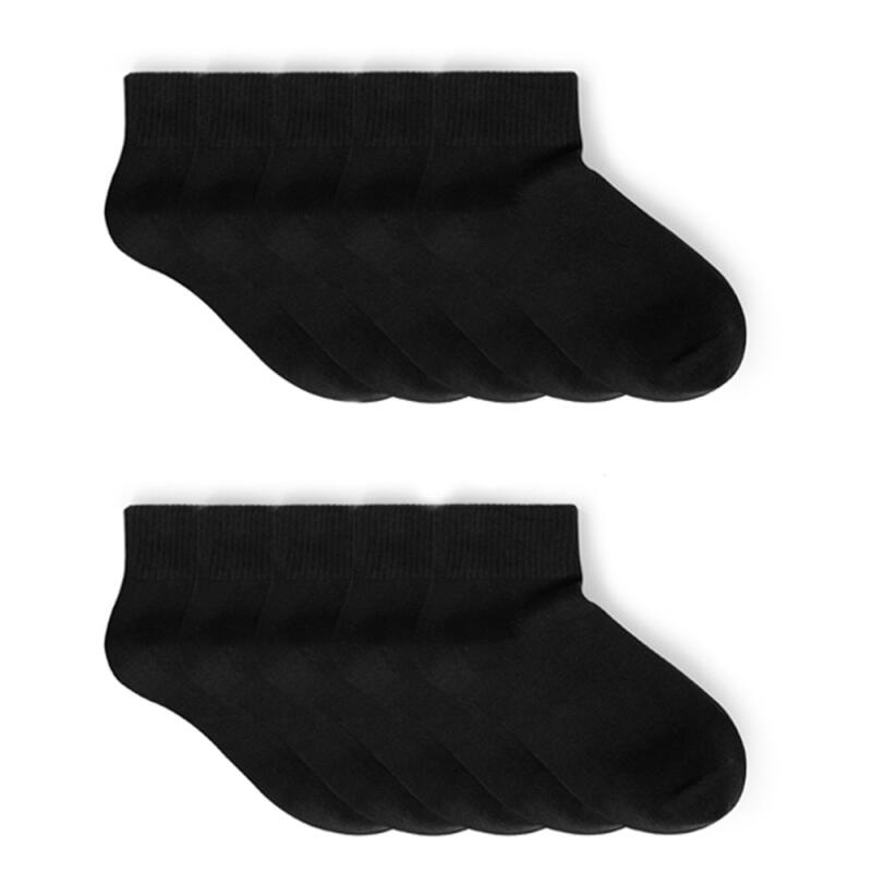 Women s Basic Short Black 10-Piece Set Men s (245-285mm)