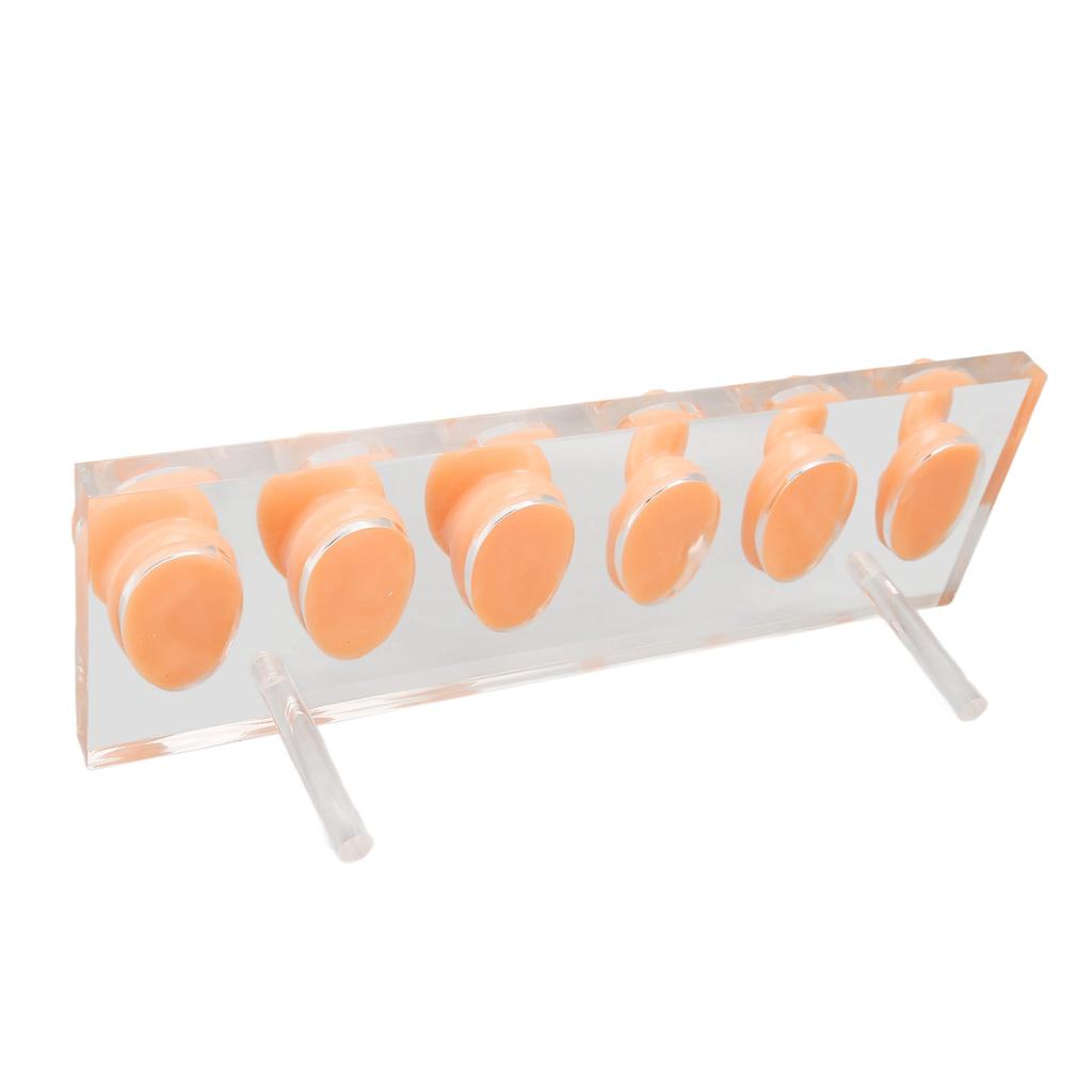6 Pcs Silicone Ear Model Soft Waterproof Simulated Silicone Ear Model Hearing Aid Accessories with