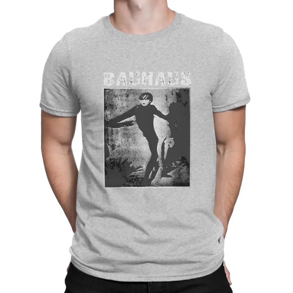 British Post Punk Rock Band Men TShirt Bauhaus O Neck Short Sleeve Fabric T Shirt Humor High Quality Birthday Gifts