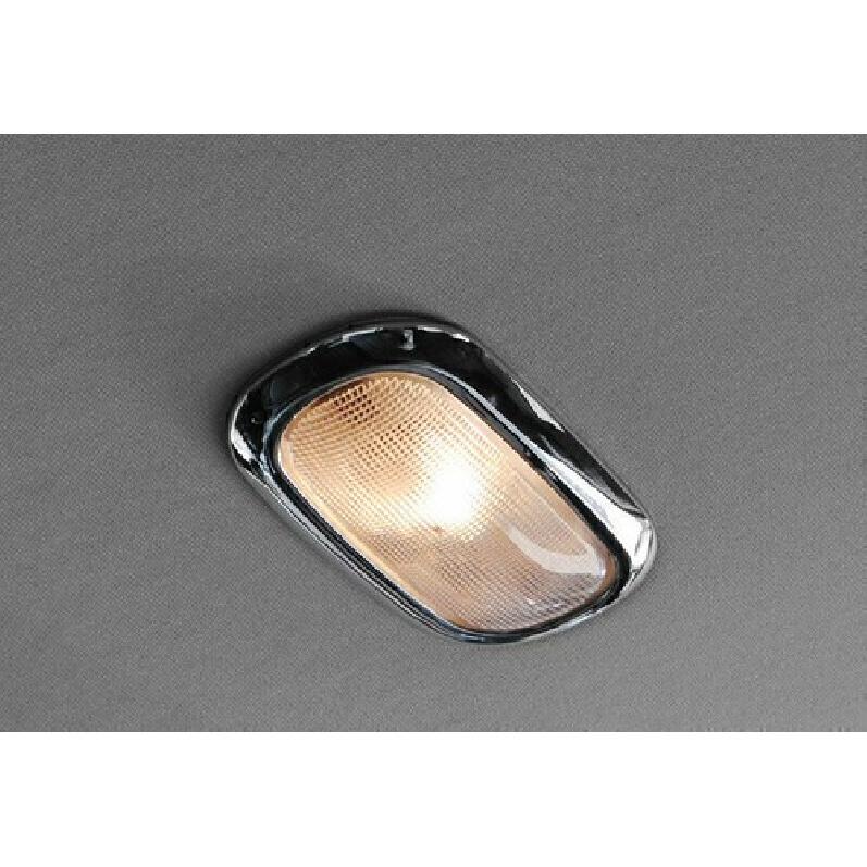 For Jeep Patriot Compass 2010-16 Chrome Roof Middle Reading Light Cover Trim