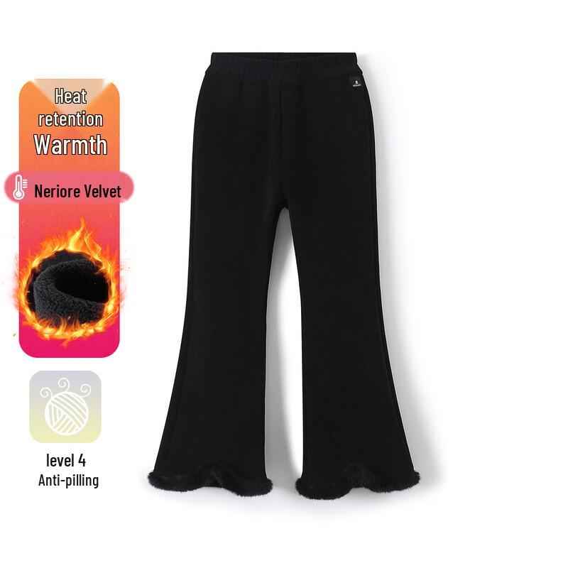 Montagut Kids Girls Fleece-Lined Flare Pants 160
