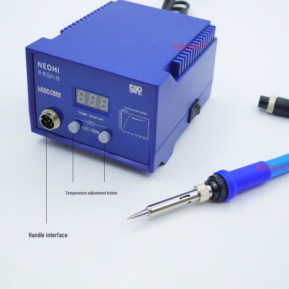 Adjustable Temp Soldering Station with Digital Display and Rivet Welding Iron