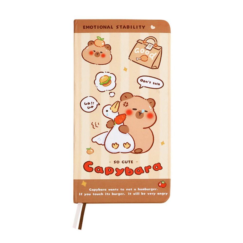 INS Capybara Hand Ledger Notebook Mini Memo Notes Portable Capybara Notepad  School