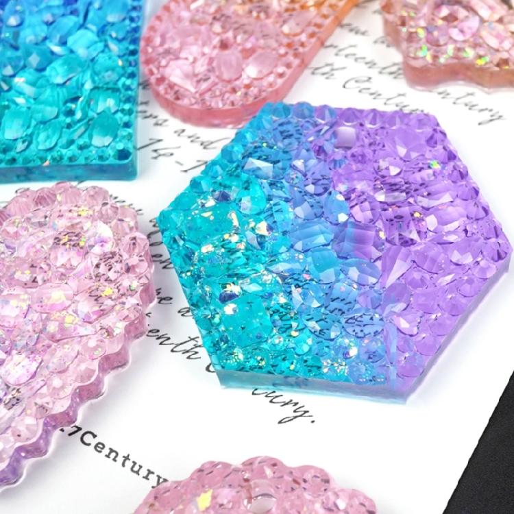 Circle Heart Pentagon Listing Silicone Pendant Molds for Home Decor Jewelry Tool