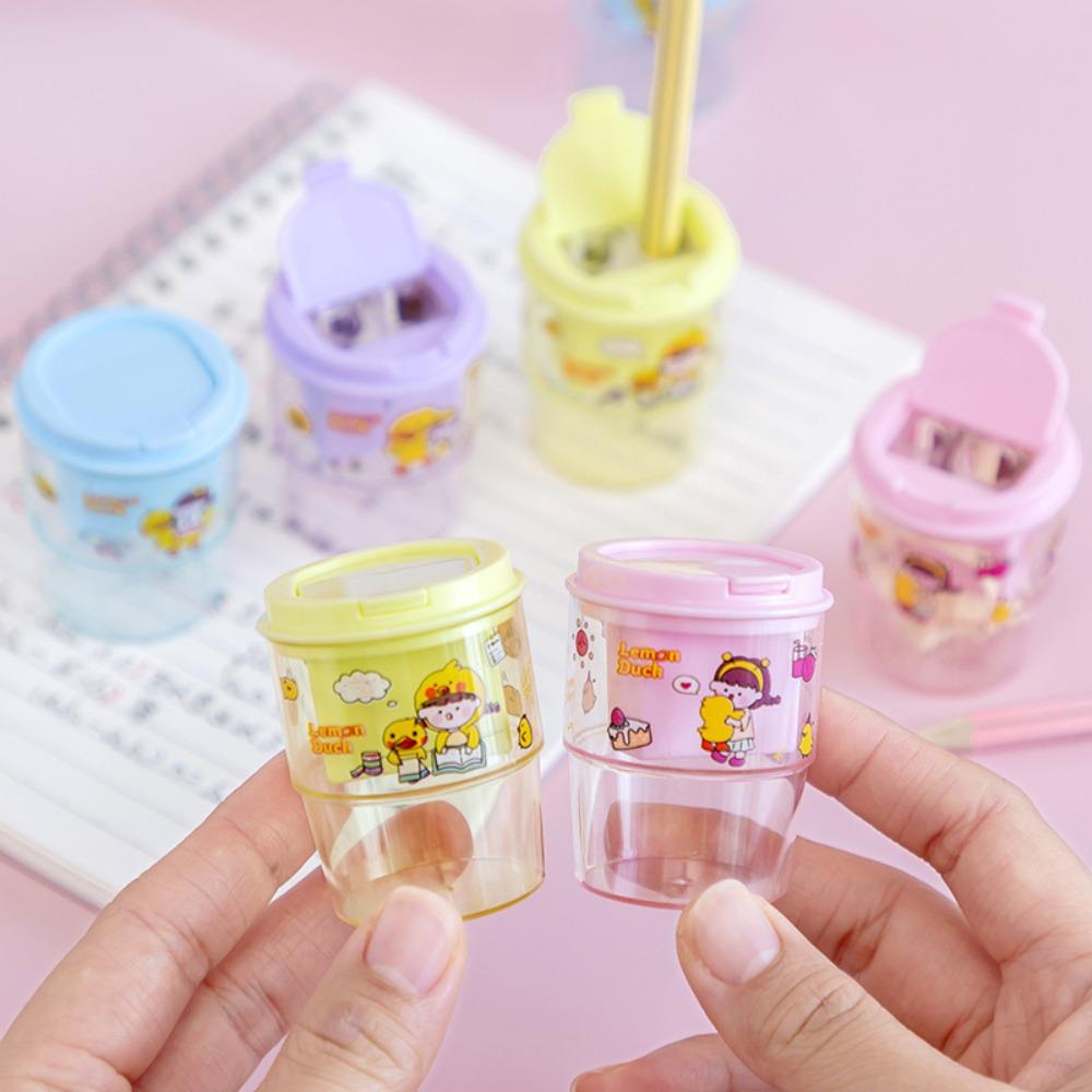 

Convenient Double Holes Pencil Sharpener Cartoon Pencil Sharpener Stationery Supplies