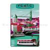 Porto Portugal Travel And Tourism Advertising Print Metal Sign Decoration Kitchen Cinema Cinema Printing Tin Sign Poster