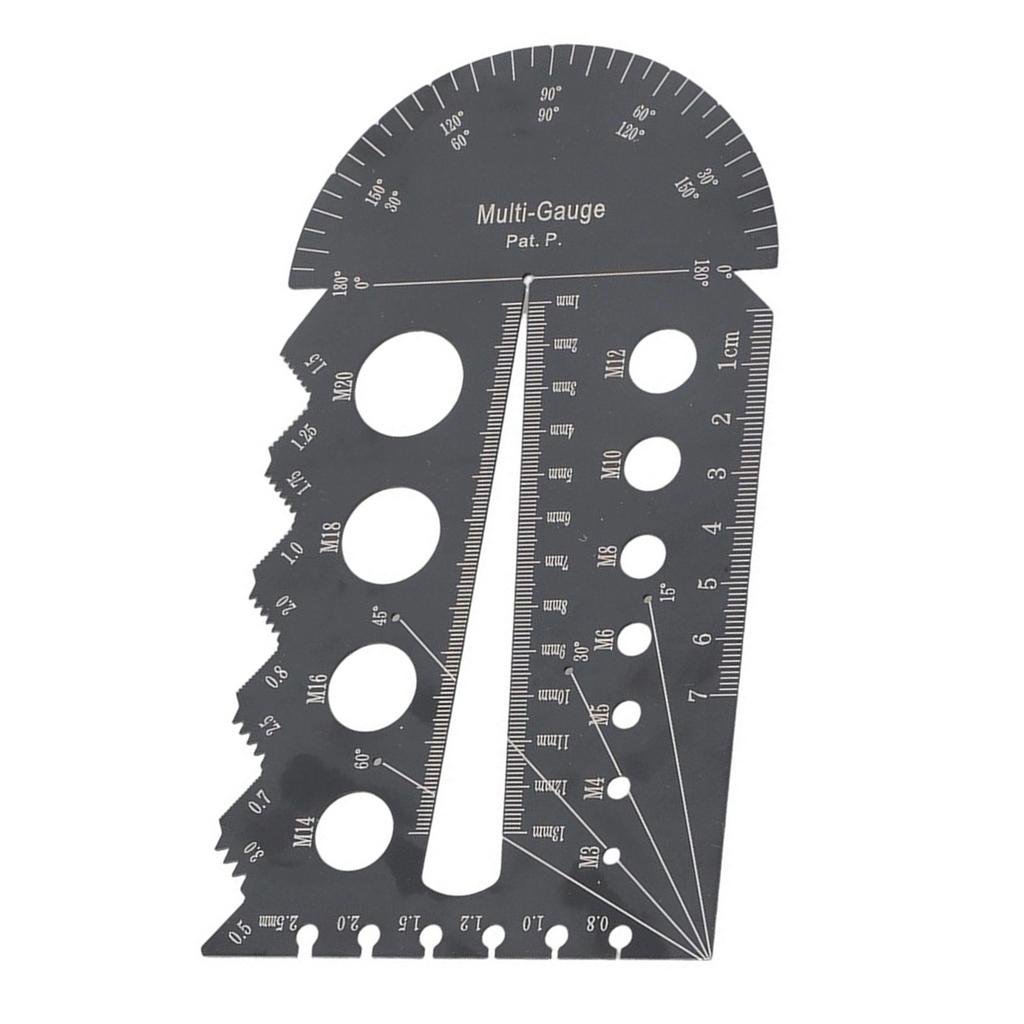 1Pack Metric and Imperial Thread Screw Gauge Clear Scale Thread Gauge for Accurate Measurement in Stainless Steel