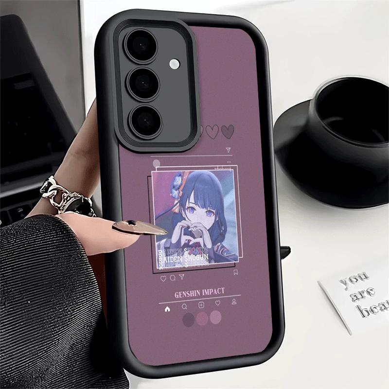 

Phone Case for Samsung Galaxy S26 S25 Ultra S24 FE Genshin Impact Simple Design Shell S23 Plus S22 + S21 S20 5G Soft Silicone Fu Samsung S25 FE