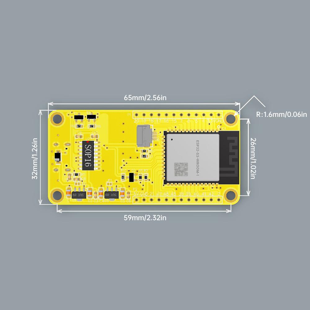 ESP32-S3 HMI 8M PSRAM 16M Flash LVGL WIFI&Bluetooth 170*320 Smart Display Screen 1.9 inch IPS LCD TFT Module For Arduino