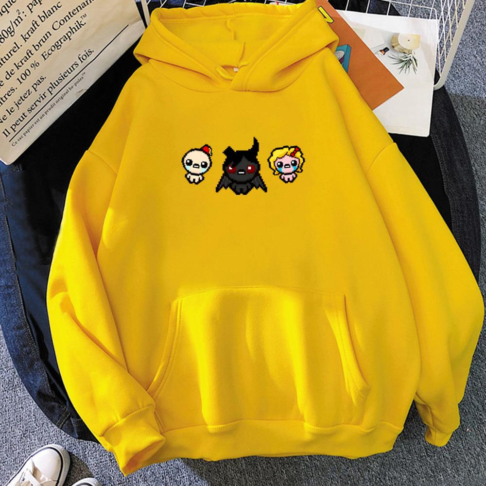 The Binding of Isaac Game Printing Clothes Fall/winter Fleece Sweatshirt for Men Comfortable Casual Pullover Anime Graphic Hoodie