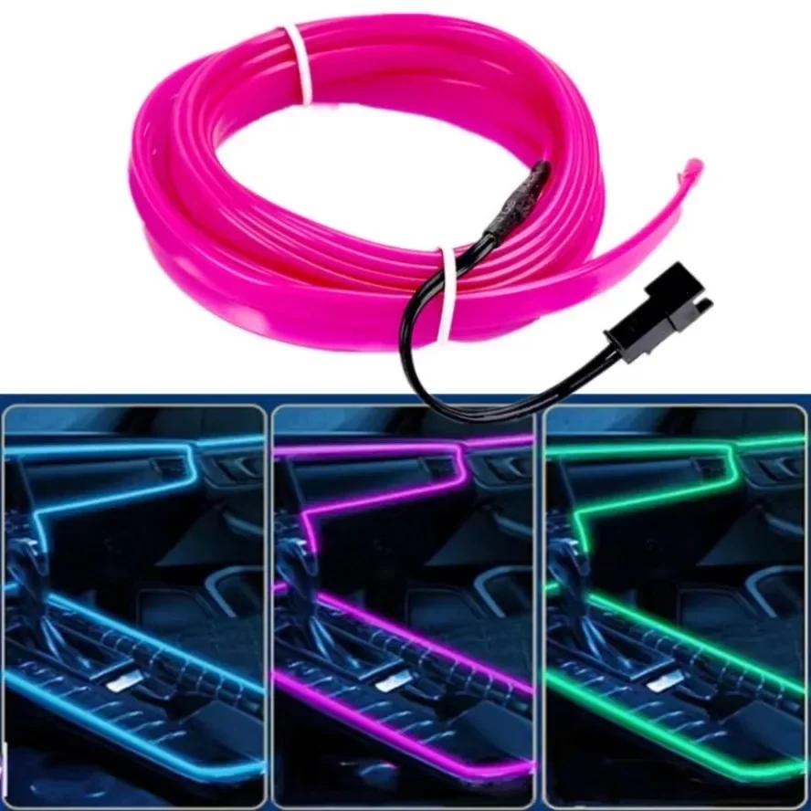 4 Steuerungsmodi 5M 4M Mehrfarbige LED-Lichterkette Flexibler Neonlichtdraht Dan Party-Atmosphäre Dekoration USB-Batteriebox Treiber