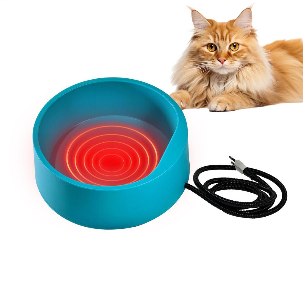Electric Dog Water Bowl Heated Dog Bowl for Pets Dog Plug inElectric Dog Water Bowl Heated Dog Bowl Thermal Dog Bowl
