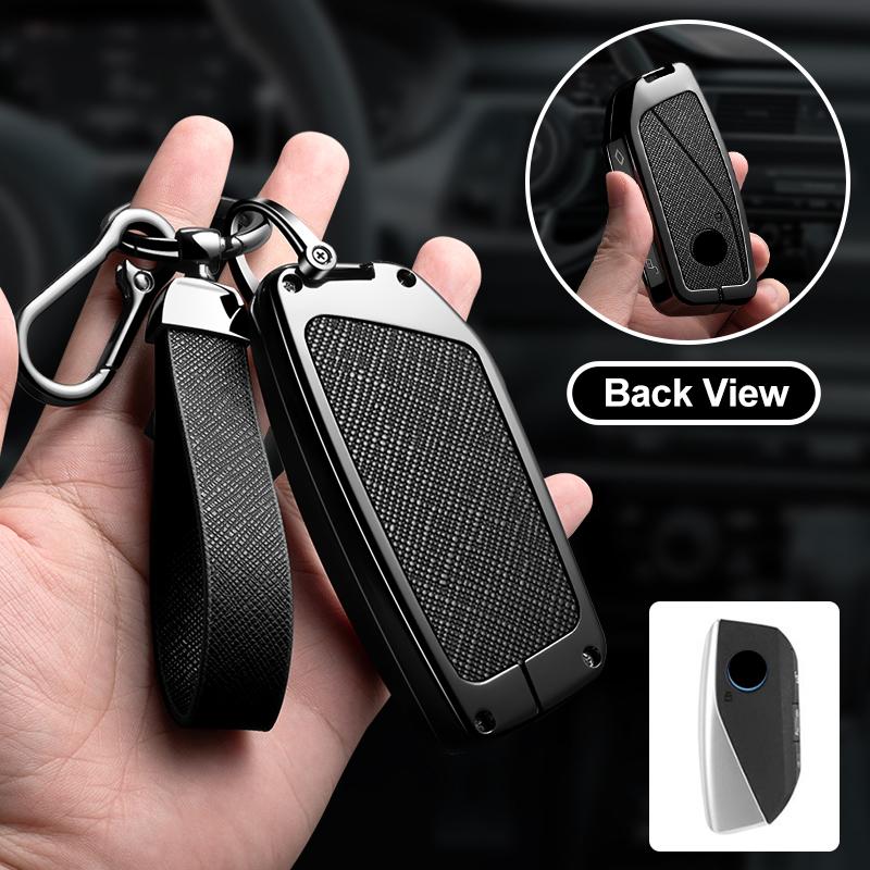 Zinc Alloy Car Key Case Cover For Bmw X1 U11 X7 G07 Xm G09 I7 7 Series G70 Lci Ix I20 U06 G81 M3 Protector Accessaries