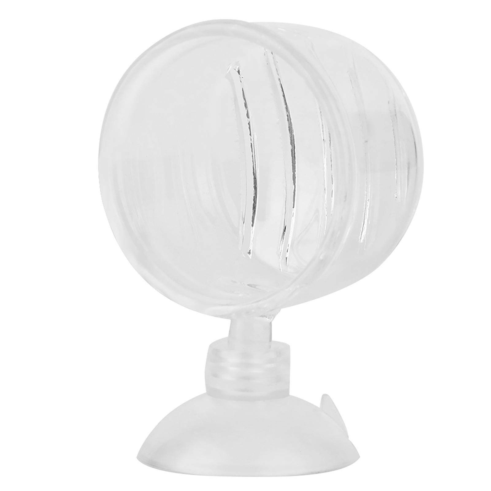 

Прозрачная кормушка для красных червей для аквариума на присоске, чашка для кормления рыб, контейнер, аксессуар, стеклянная чашка с трещиной