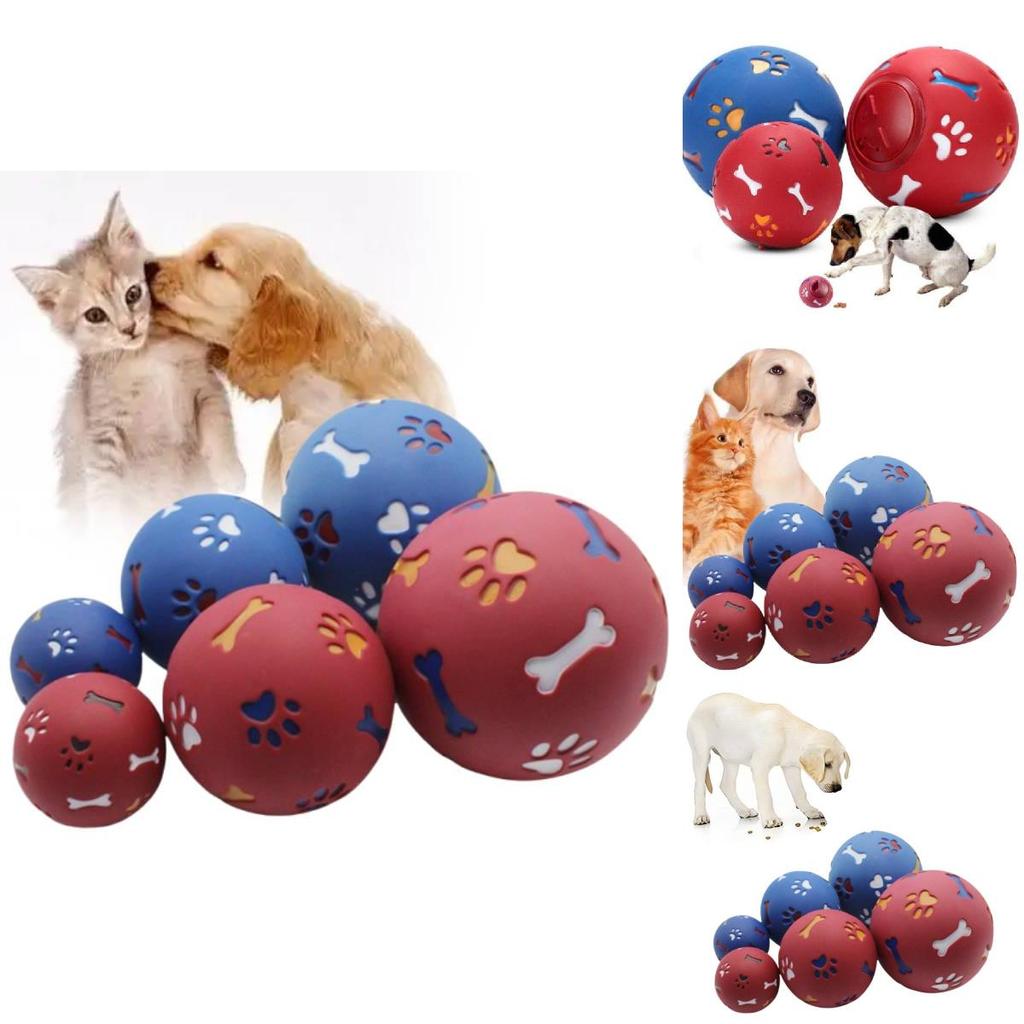 Robuster Kau-Ball für Haustiere, erhältlich in großen, mittleren und kleinen Größen, aus Gummimaterial