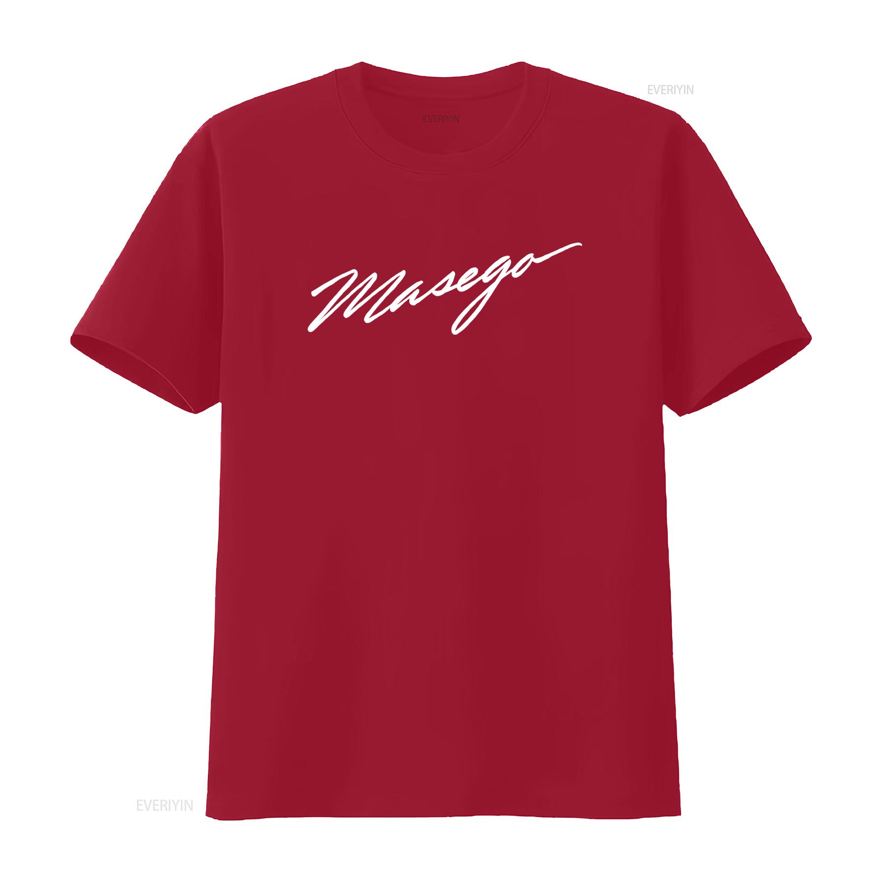 

Masego Logo Stylish Premium T Shirt for Fashion Forward Individuals vintage Washed homme Soft Slightly streetwear S