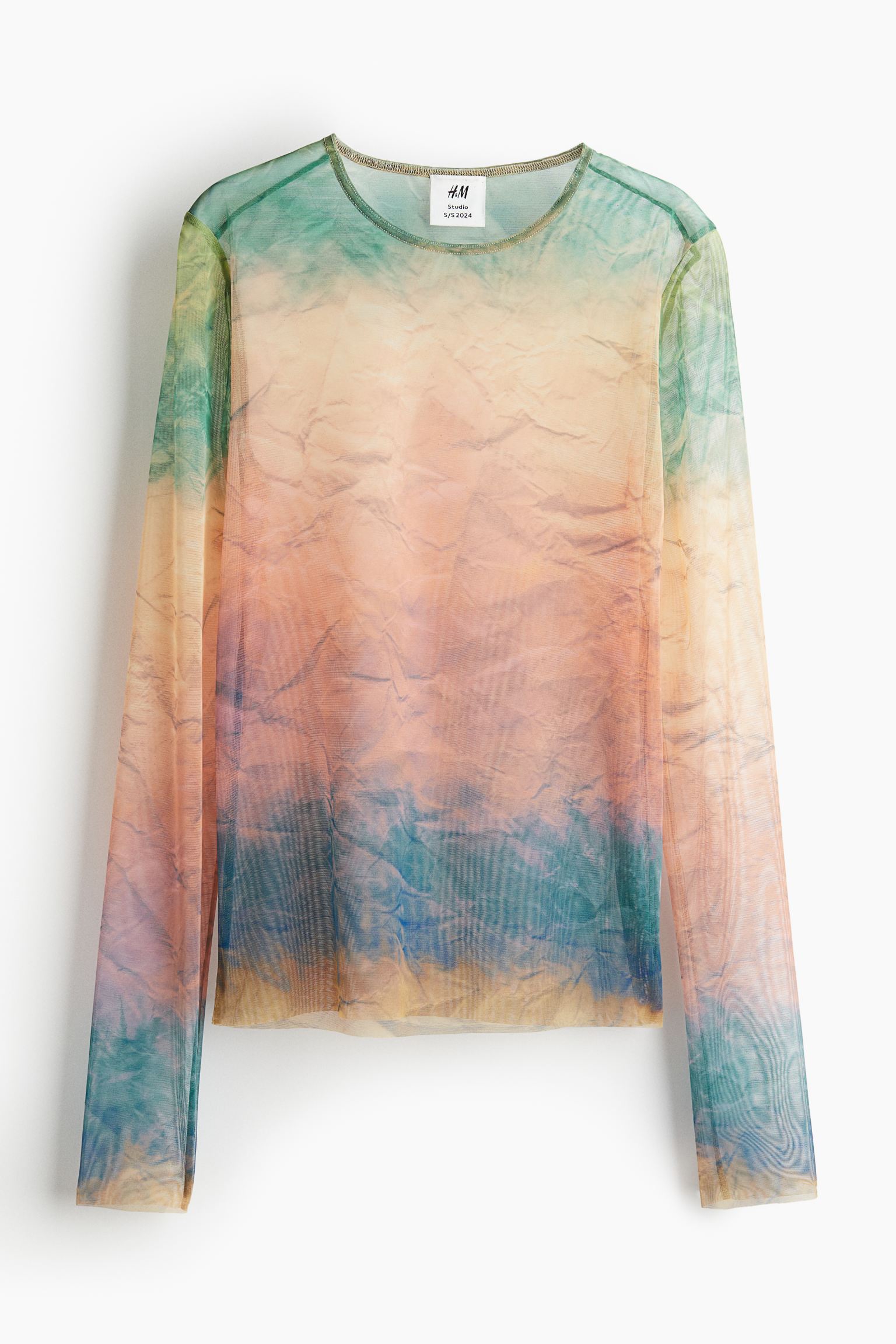 

Прозрачный топ с принтом