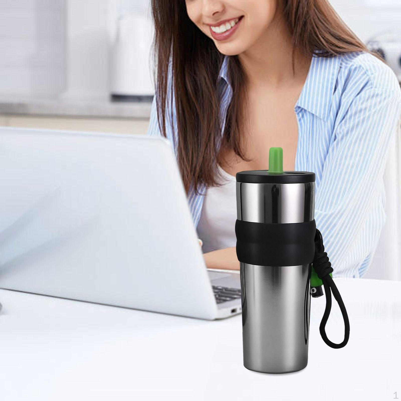 

Insulated Water Bottle 710ml Drinking Stainless Steel Tumbler for Trip Office Silver
