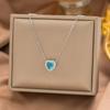 Elegant Burgundy Cherry Necklace For Women Minimalist Luxury Collarbone Chain Delicate Pendant