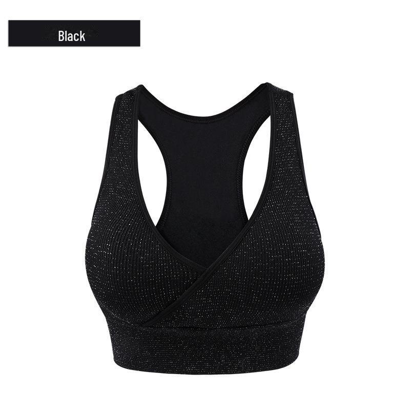 Shimmer Seamless European & American Cross-Border Yoga Suit - Shiny Silver Silk