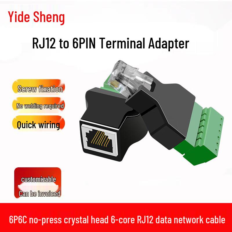RJ12 zu 6-PIN Adapter und Stecker