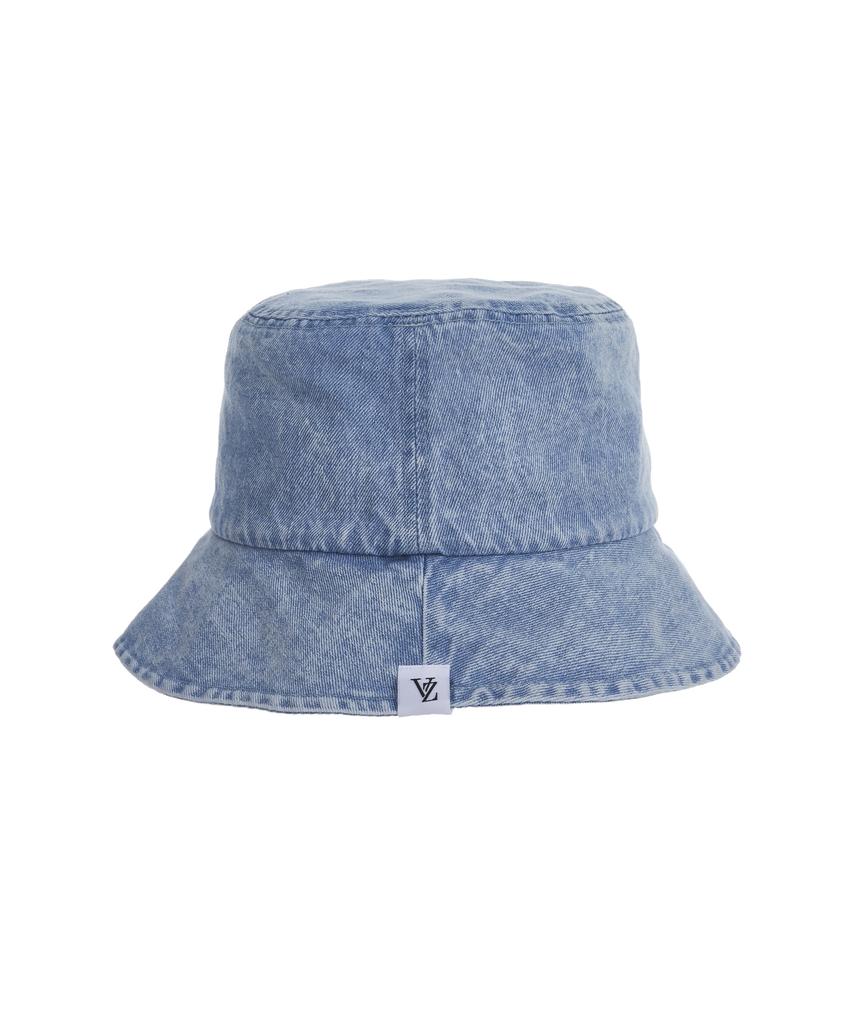 Bajal Stone Washed Denim Bucket Hat Light Indigo