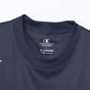 Champion Short Sleeve Round Odor Rubber Print Men's T-Shirt, Navy, C3-BV303, Neck, Antibacterial, Resistant, Breathable, Quick-Drying,
