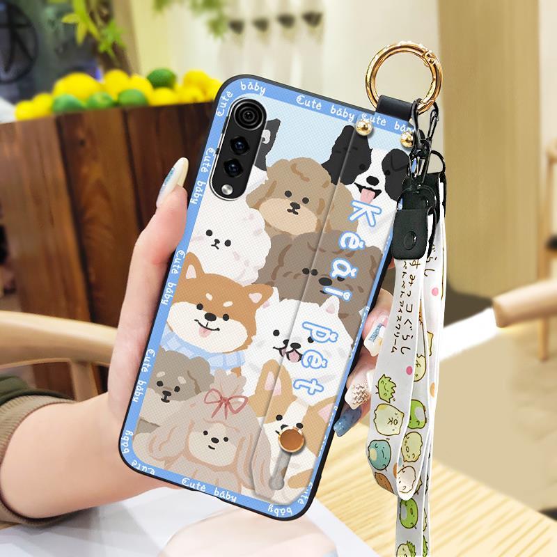 Anti-knock Anti-dust Phone Case For LG Velvet 4G/5G Lanyard Dirt-resistant Soft case Wrist Strap Fashion Design Cute