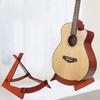 Akustik ve Elektrikli Enstrümanlar İçin Ahşap Gitar Standı Ukulele Mandolin Bas İçin Taşınabilir Şekilli Zemin Sergileme Tutucu