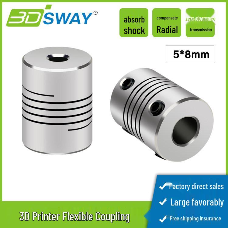 3D Printer Aluminum Flexible Coupling for Z-Axis Encoder Stepper Motor (5x8mm) Other