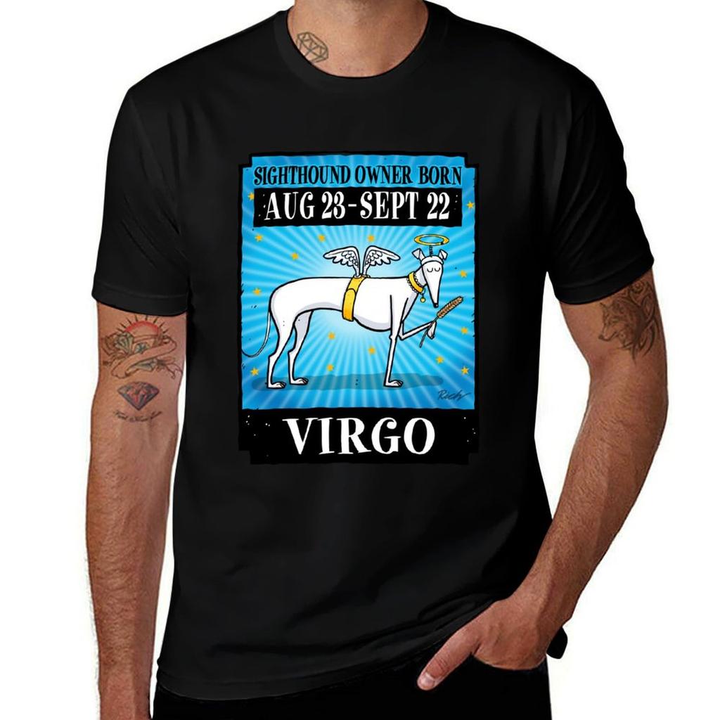 Virgo Hound Tshirt All Match Print Short Sleeve Top Tshirt