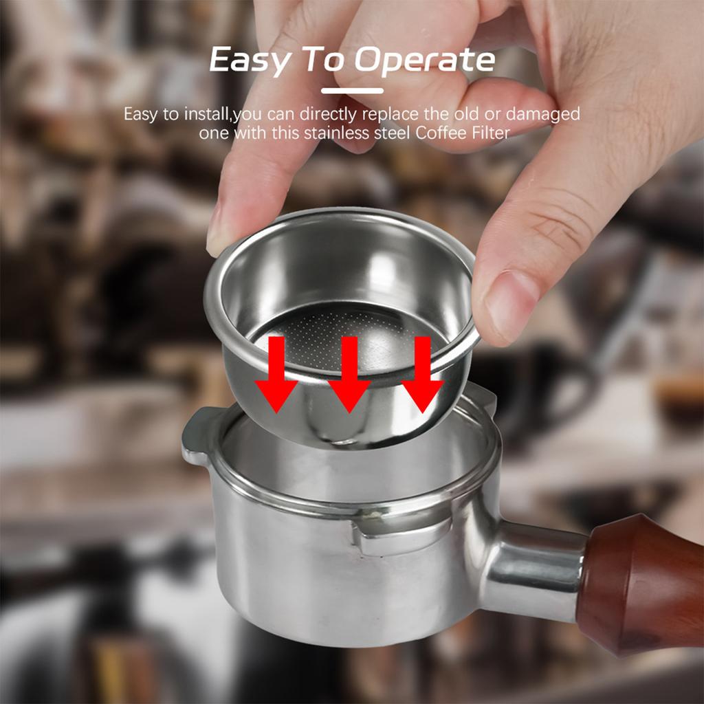 54mm Stainless Steel Coffee Filter Basket for Espresso Machines and Home Brewing Enthusiasts Espresso Maker Accessories