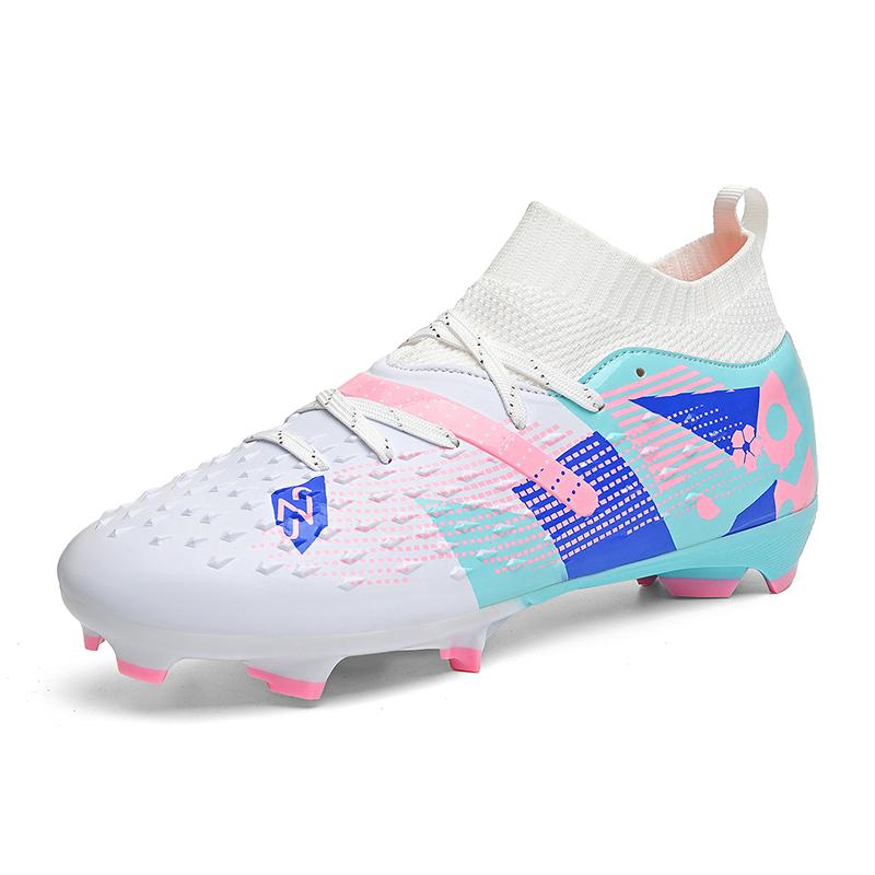 Purple Football Shoes for Men And Women Professional Soccer Cleats Training Shoes for Outdoor Artificial Grass