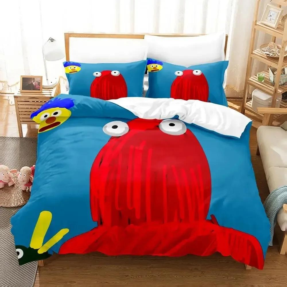 3d Anime Don't Hug Me I'm Scared Bedding Set Printed With Pillowcase Bed Duvet Cover Soft Single Double Queen Super King Size