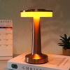 1 Set Dumbbell Table Lamp LED Metal Touch Rechargeable Night Light for Bedroom Reading Home Decor