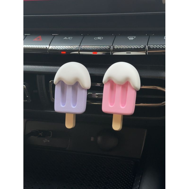 Original Copyright Air Vent Diffuser Stone Ice Cream Cool Cute Aromatherapy Decoration Car Accessory for Girls Perfume Essential Oil
