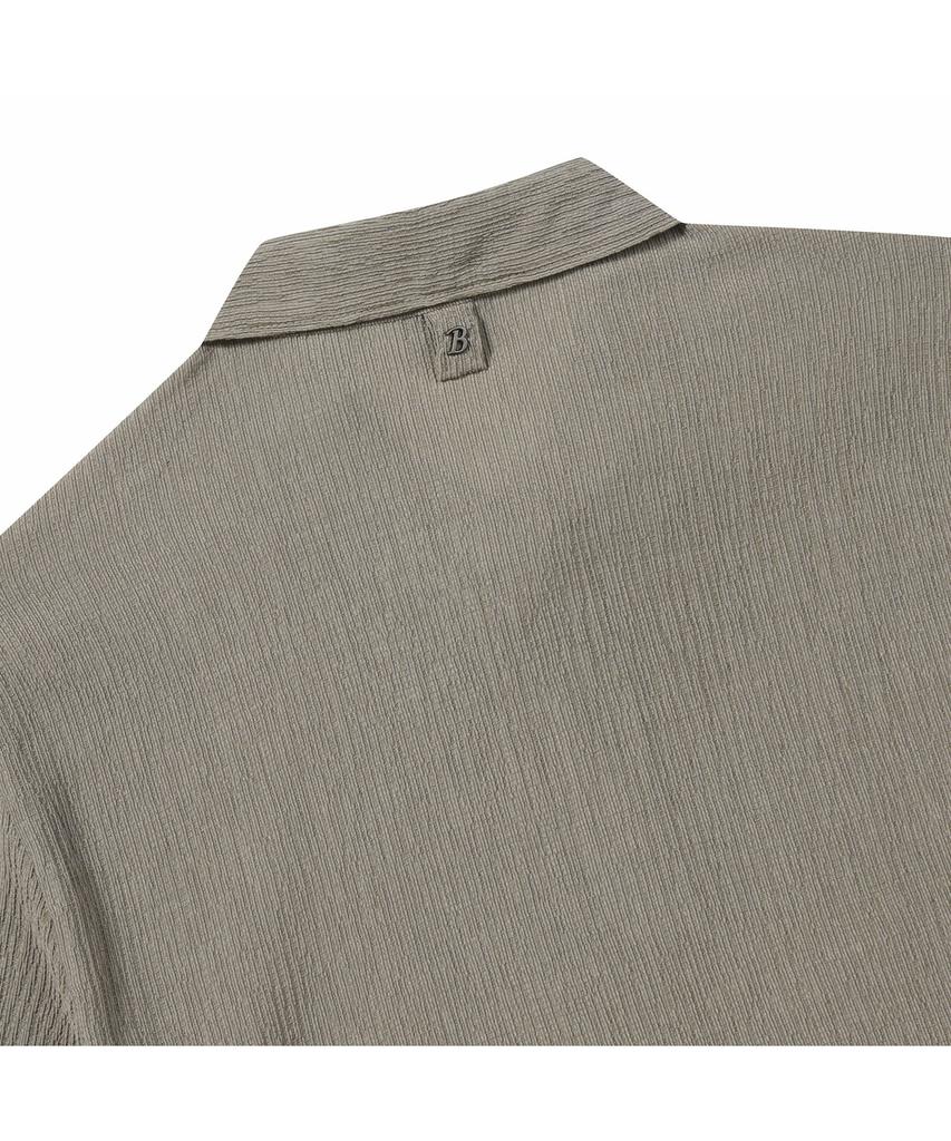 BRENTWOOD [Very Comfortable] Crease Polo Neck T-Shirt Brtam26911Bex