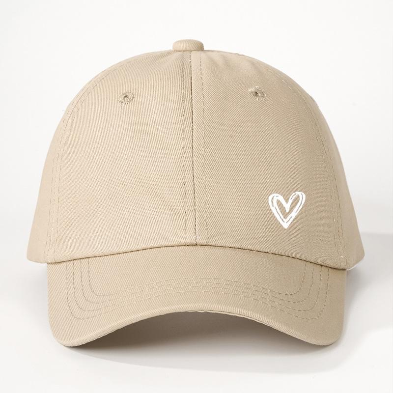 

Love printed baseball cap for men and women, versatile for daily casual wear, simple design with love, travel equipment One Size