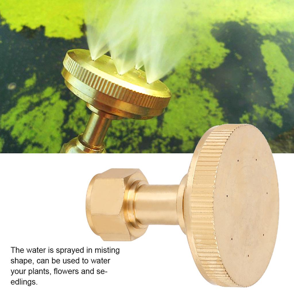 G1Celsius4 Female Thread 7 Holes Misting Spray Nozzle Garden Watering Sprayer Head (Elbow)