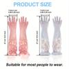 1 Pair Print Cleaning Long Gloves Extra Long Rubber Gloves  for Kitchen Cleaning Tool
